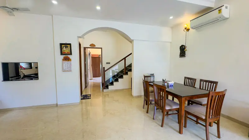 Dining area and staircase